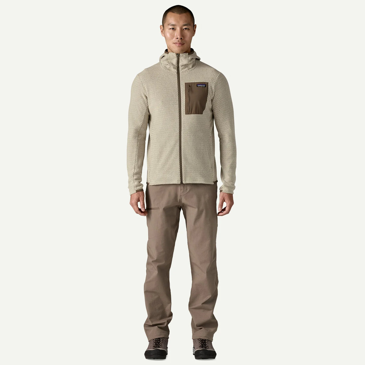 Sweatshirt Patagonia R1 Air Full-Zip - Beige