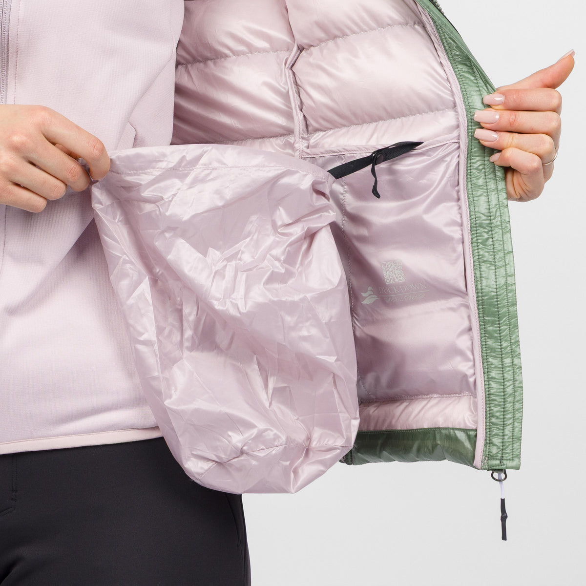 Chaqueta de mujer Karpos Philipp Flamm Hoodie - Verde