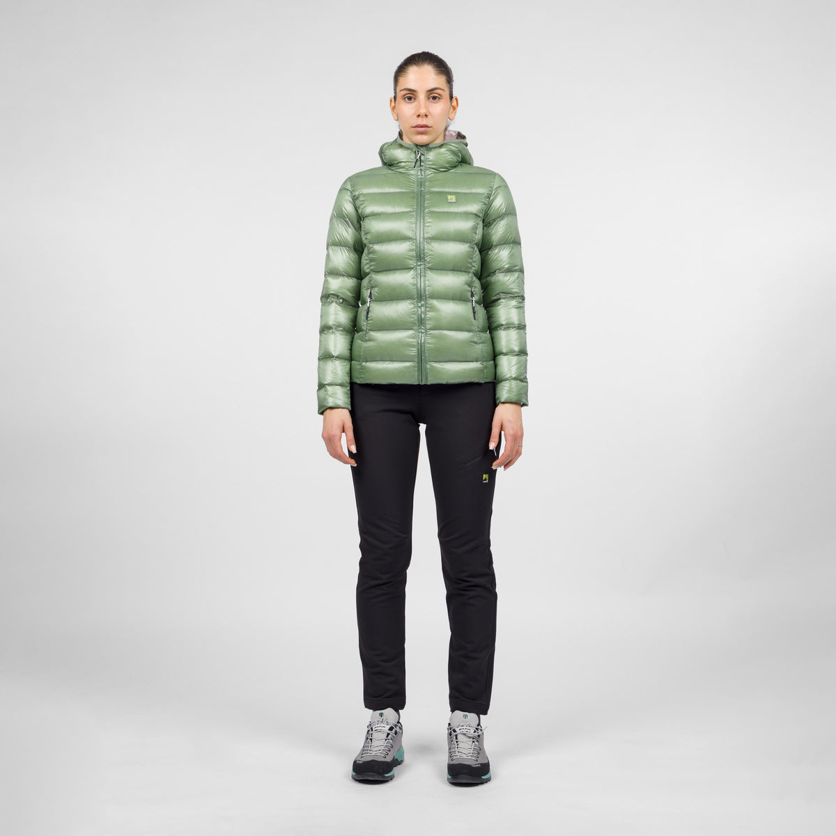 Chaqueta de mujer Karpos Philipp Flamm Hoodie - Verde