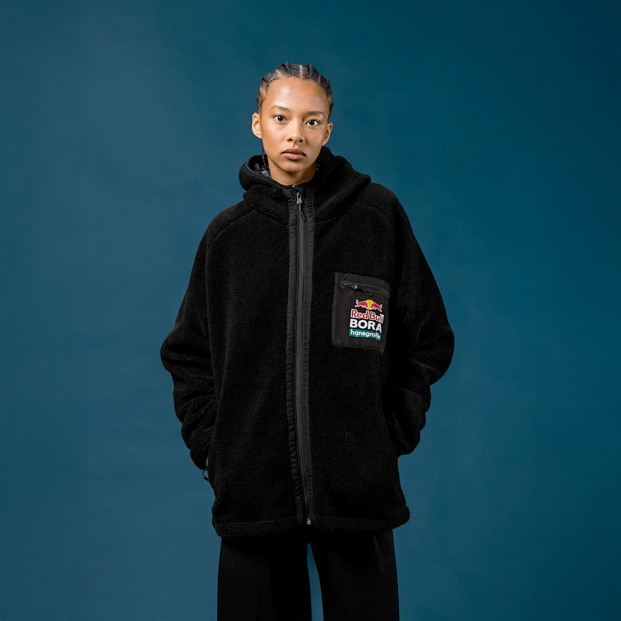 Giacca Red Bull Bora-Hansgrohe Essential Fleece Red Bull