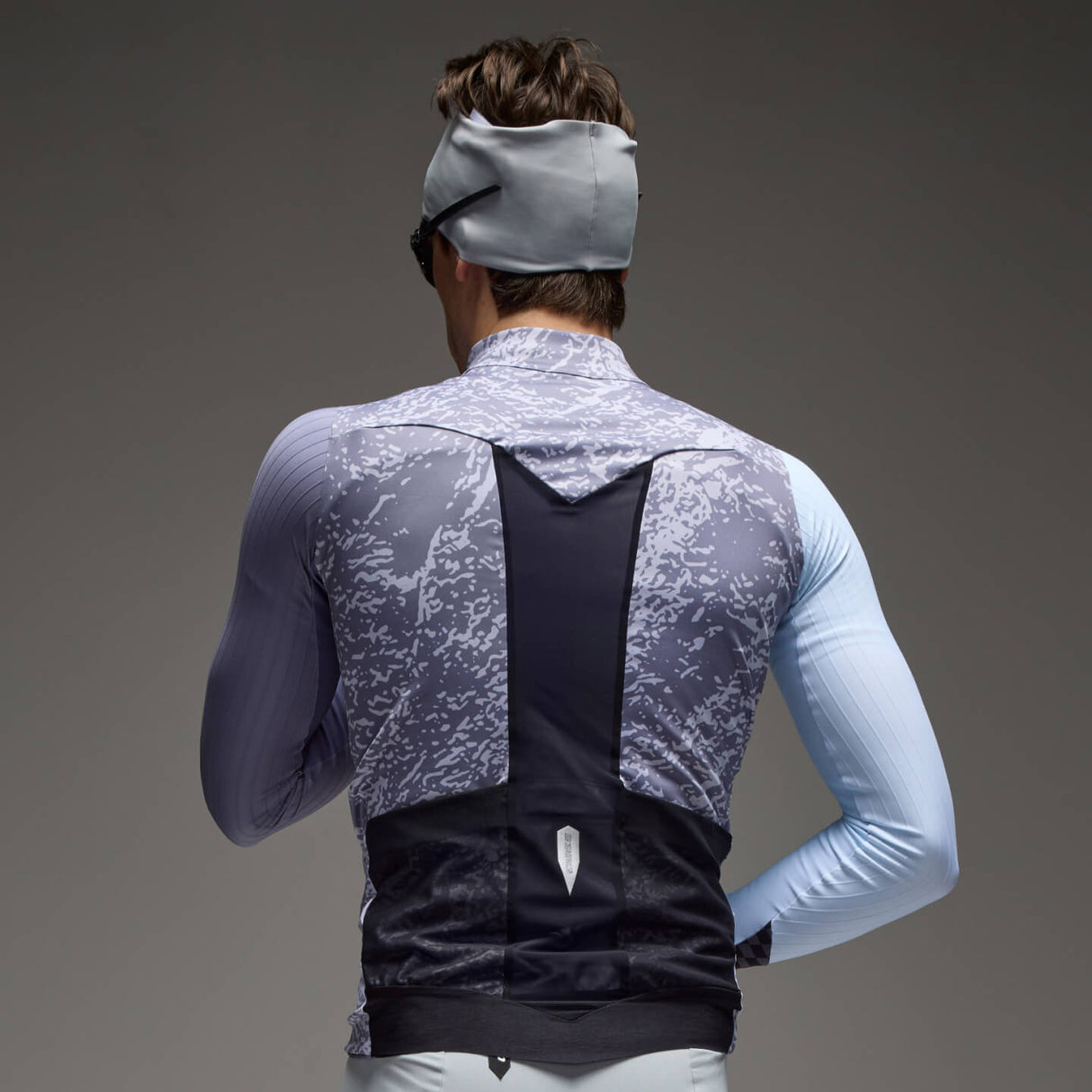 Gilet Q36.5 Gregarius Hybrid Alpi Camo - Blu Q36.5