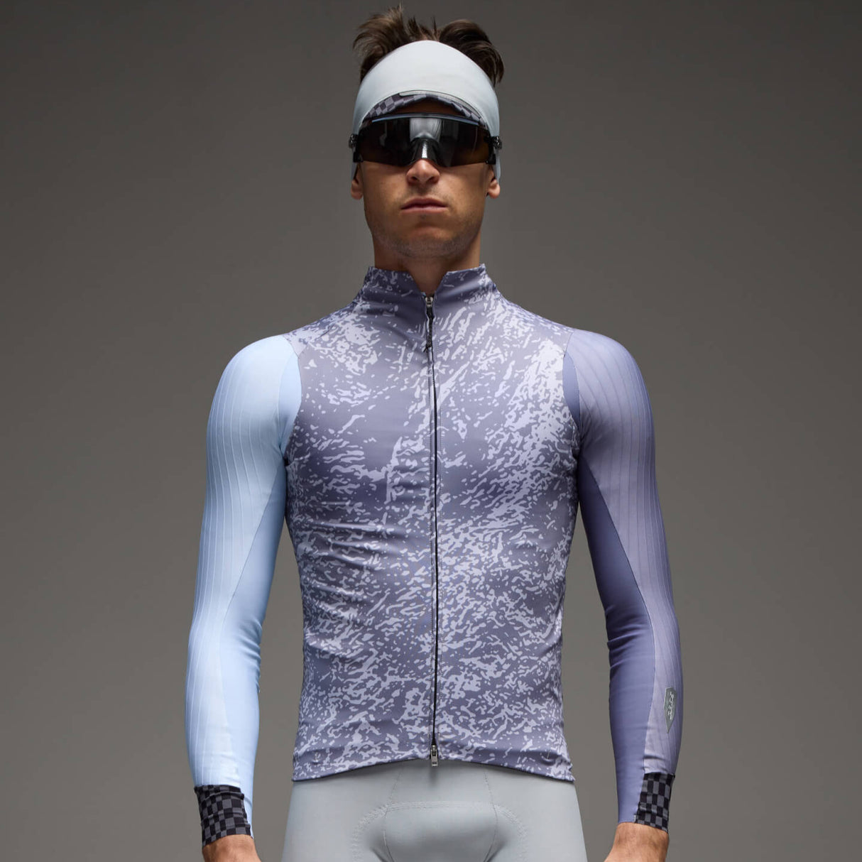 Gilet Q36.5 Gregarius Hybrid Alpi Camo - Blu Q36.5