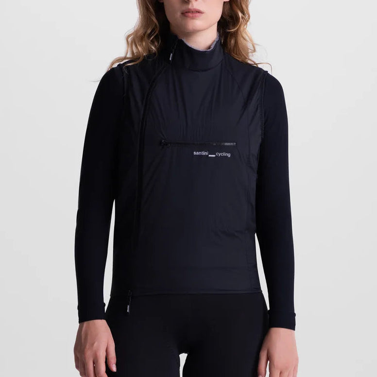 Santini Alpha Insulated weste - Schwarz