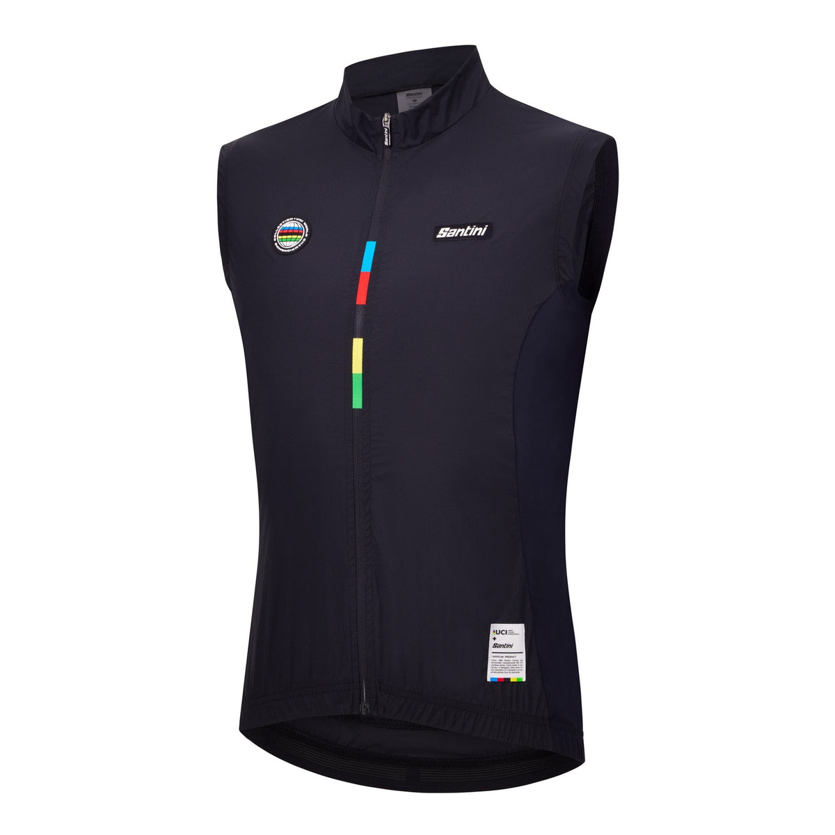 UCI World Champion Santini Vest - Black