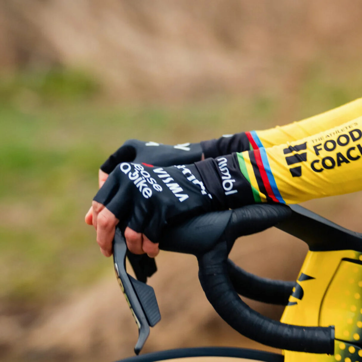 Guanti Team Visma Lease a bike 2026 Yellow B.