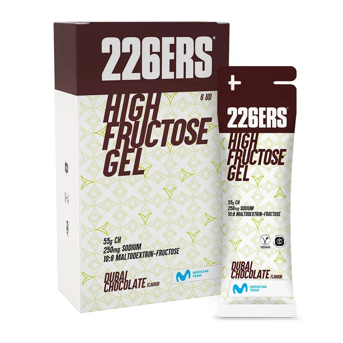 Box High Fructose Gel 226ers 6x80g - Dubai Chocolate