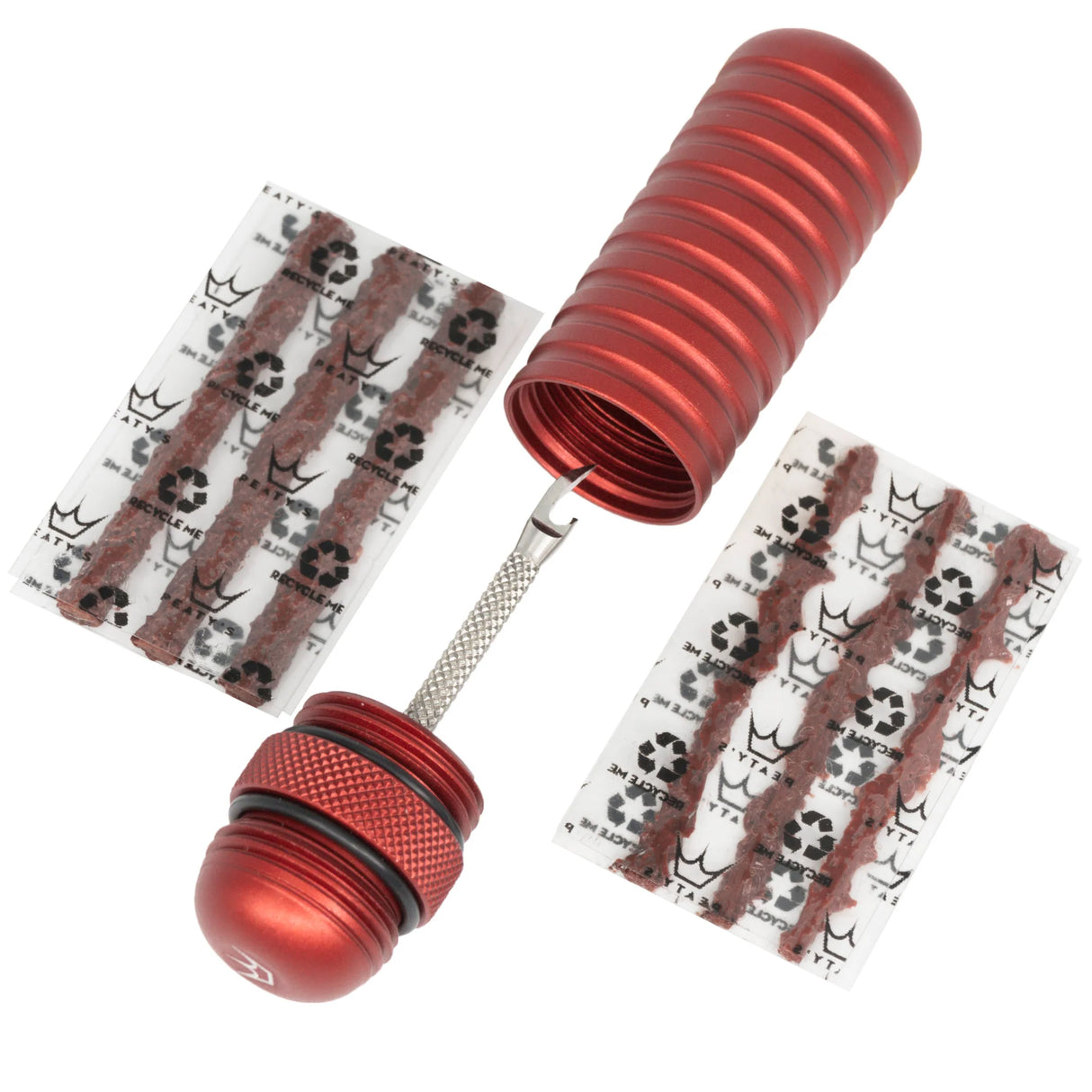 Kit riparazione tubeless per manubrio Peaty's Holeshot - Rosso - G