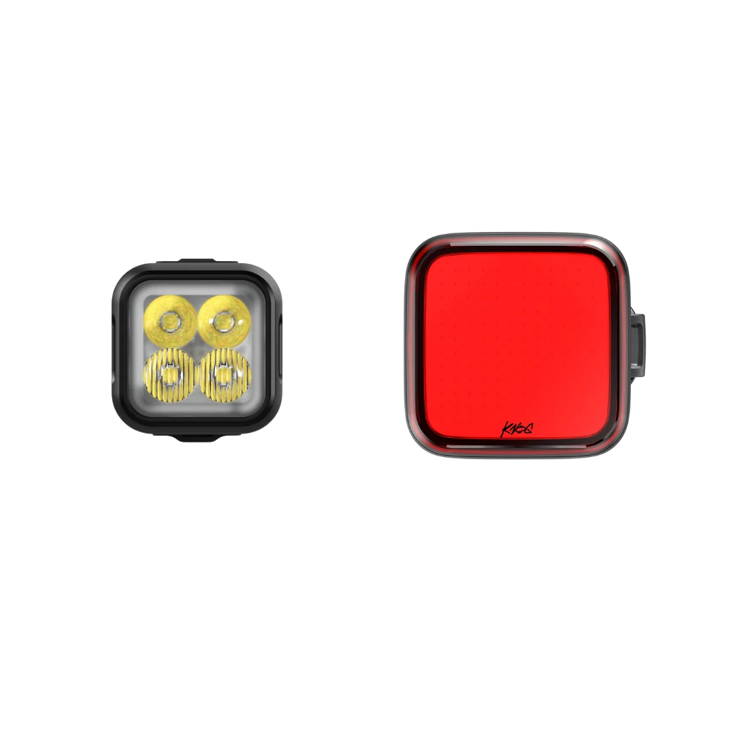 Kit luci Knog Blinder 1000 + Blinder Square Rear Knog