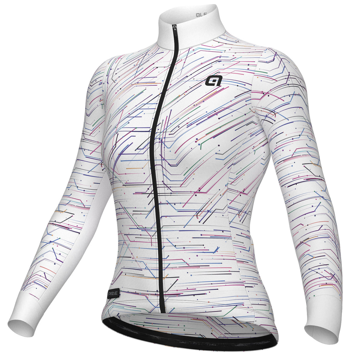 Maglia maniche lunghe donna Ale PR-E Byte - Bianco - A