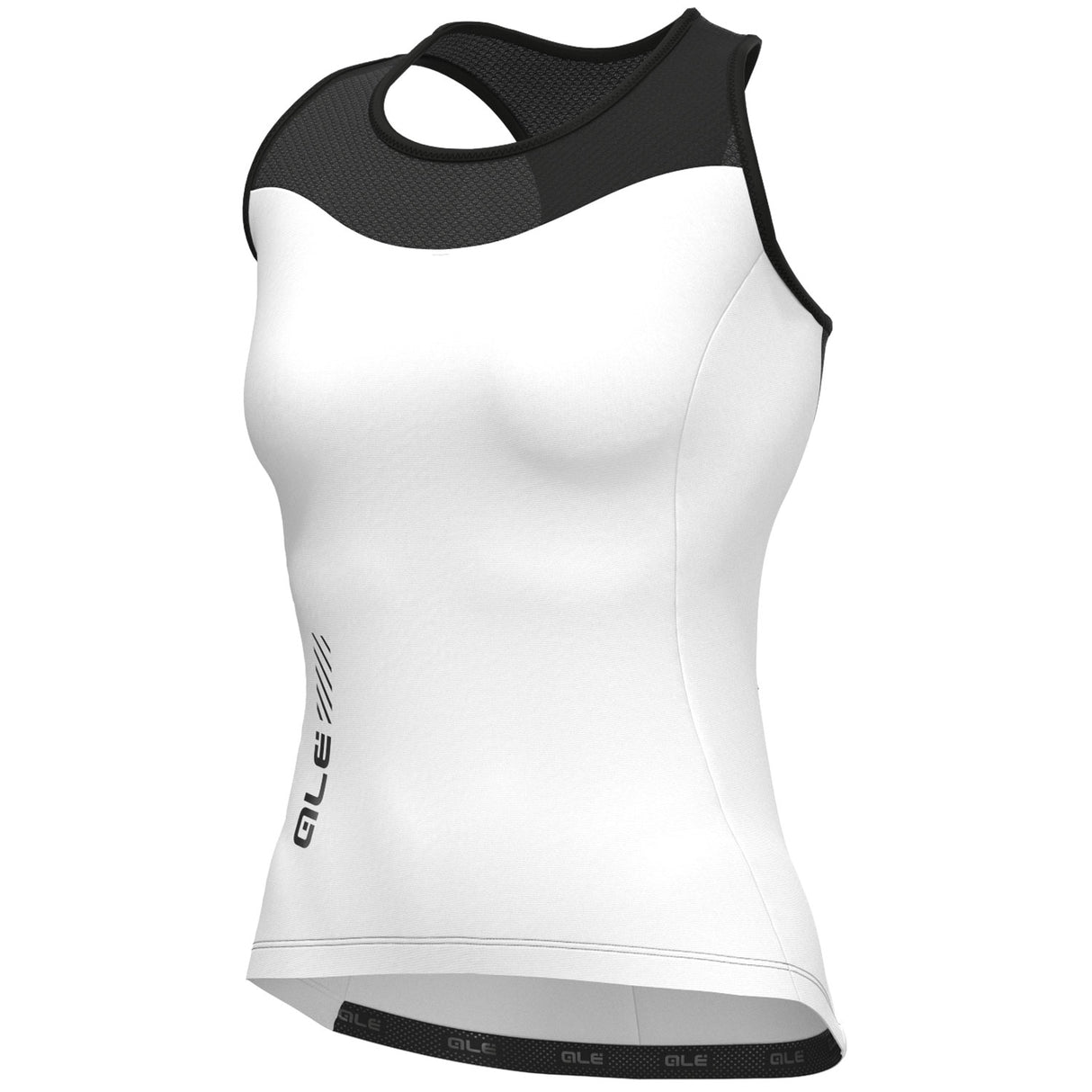 Top donna Ale Pragma Color Block - Bianco - B