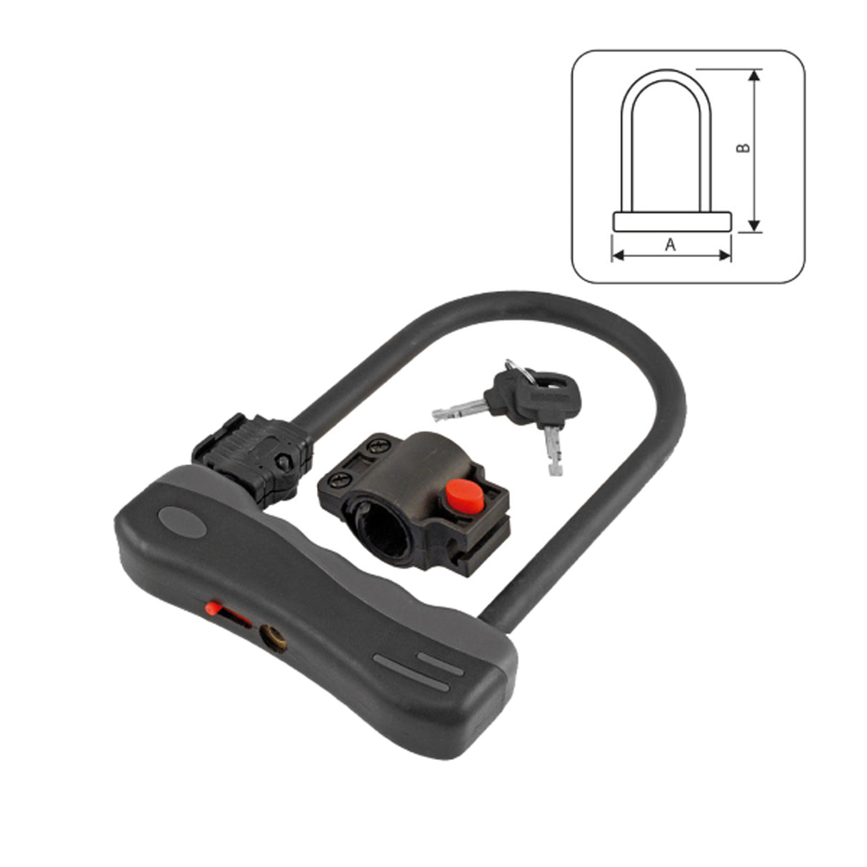 Lucchetto Wag U-LOCK 12 Large - Nero Wag Bike