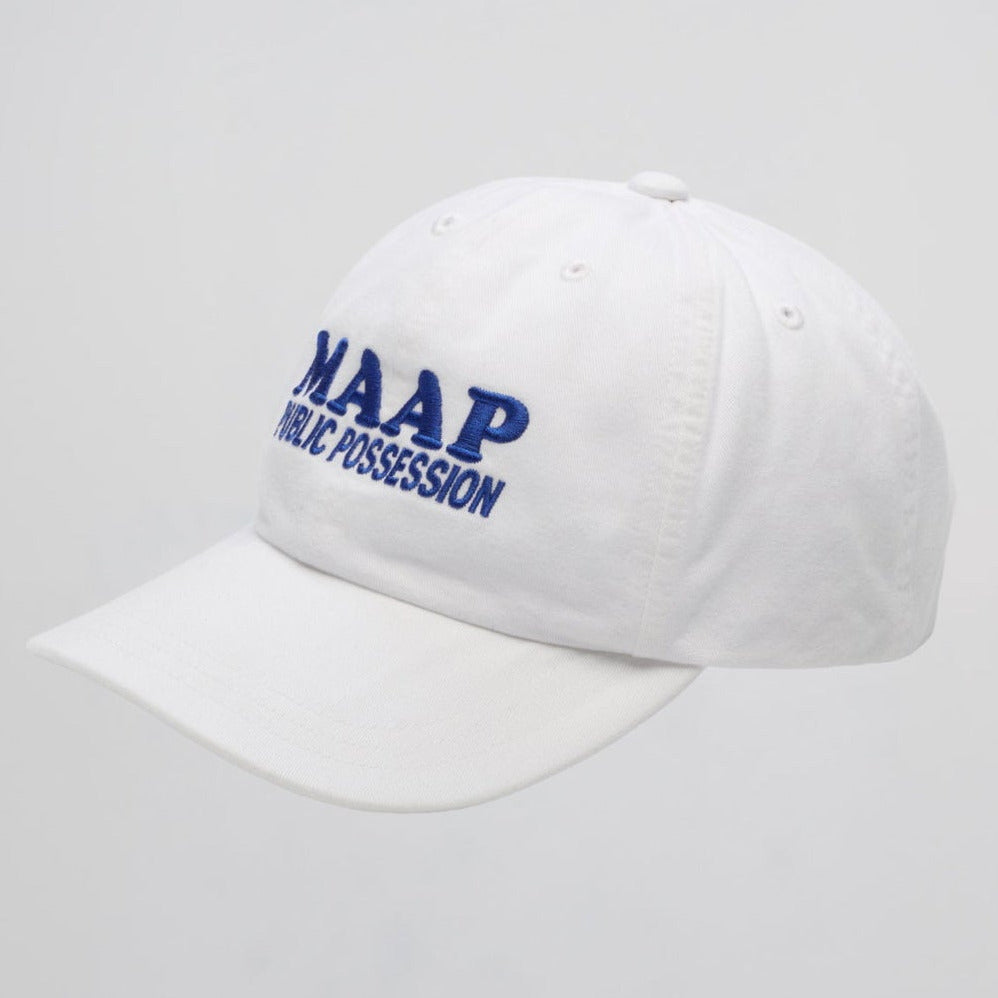 Cappellino Maap + Public Possession 6 Panel - Bianco