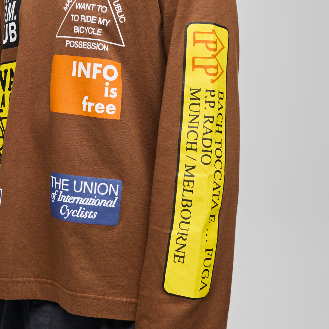 T-shirt maniche lunghe Maap Public Possession - Marrone