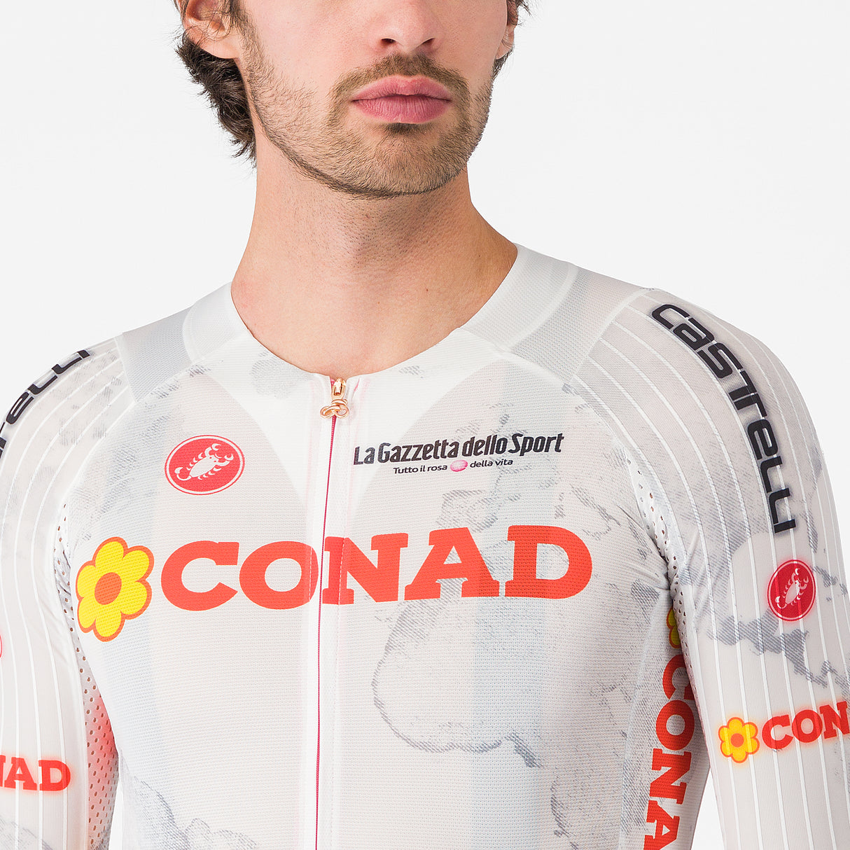 Maglia Bianca Giro d'Italia 2025 Race 8S Castelli