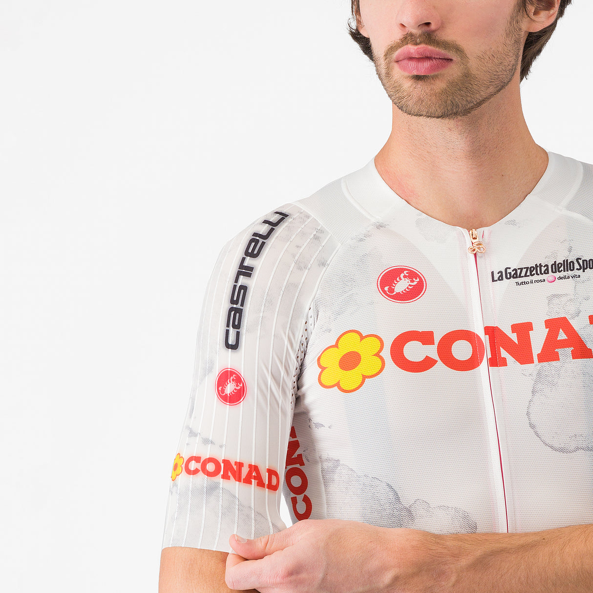 Maglia Bianca Giro d'Italia 2025 Race 8S Castelli