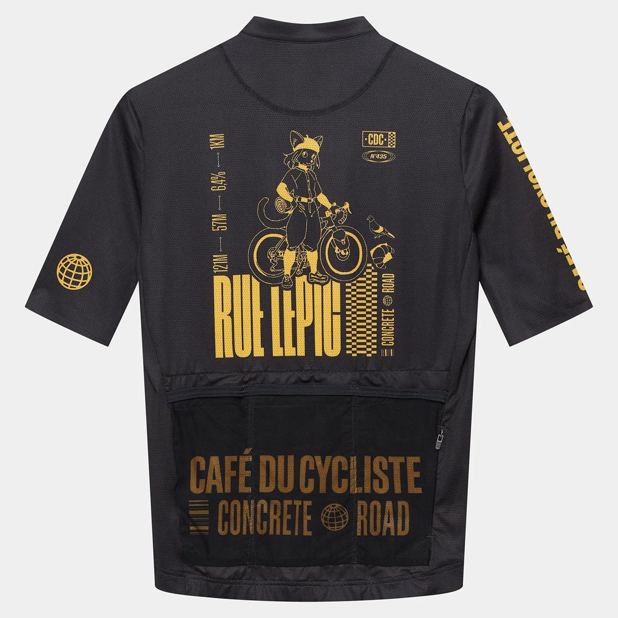 Maglia Cafe du Cycliste Paris - Nero Café du Cycliste