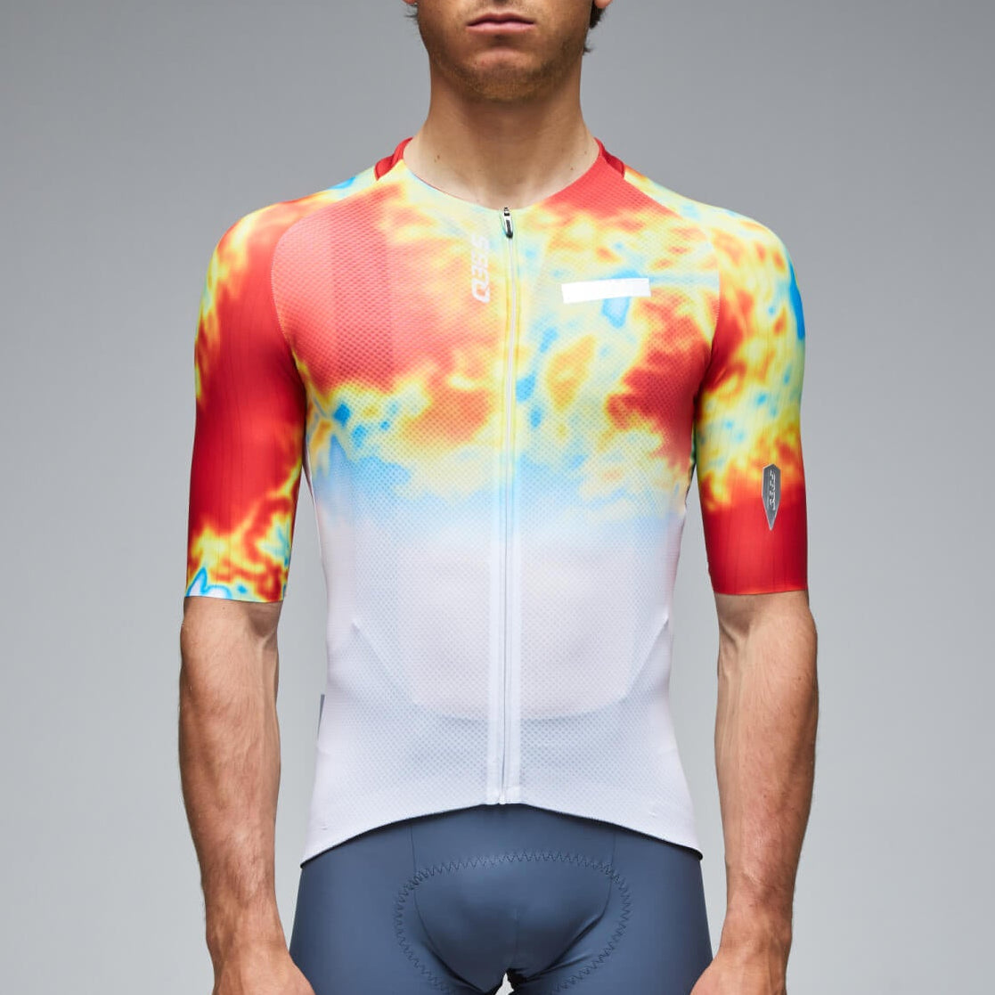 Q36.5 Gregarius Clima Weathermap trikot - Weiss