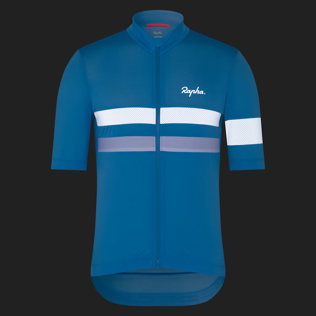 Maglia Rapha Brevet Lightweight - Azzurro Rapha