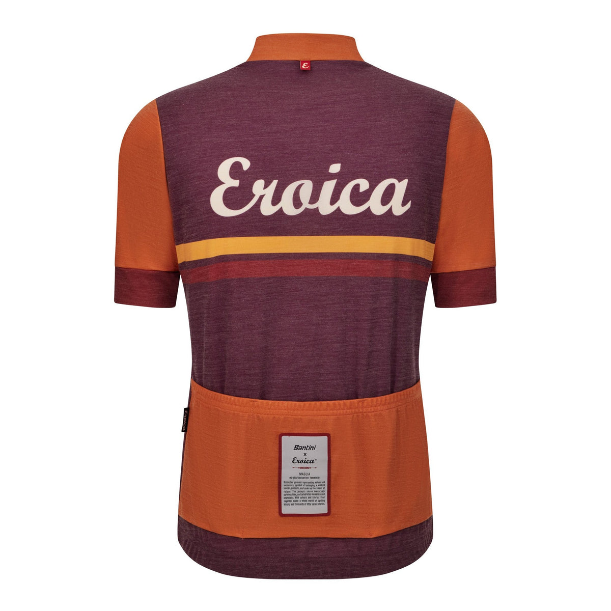 Santini Eroica Iris jersey - Bordeaux