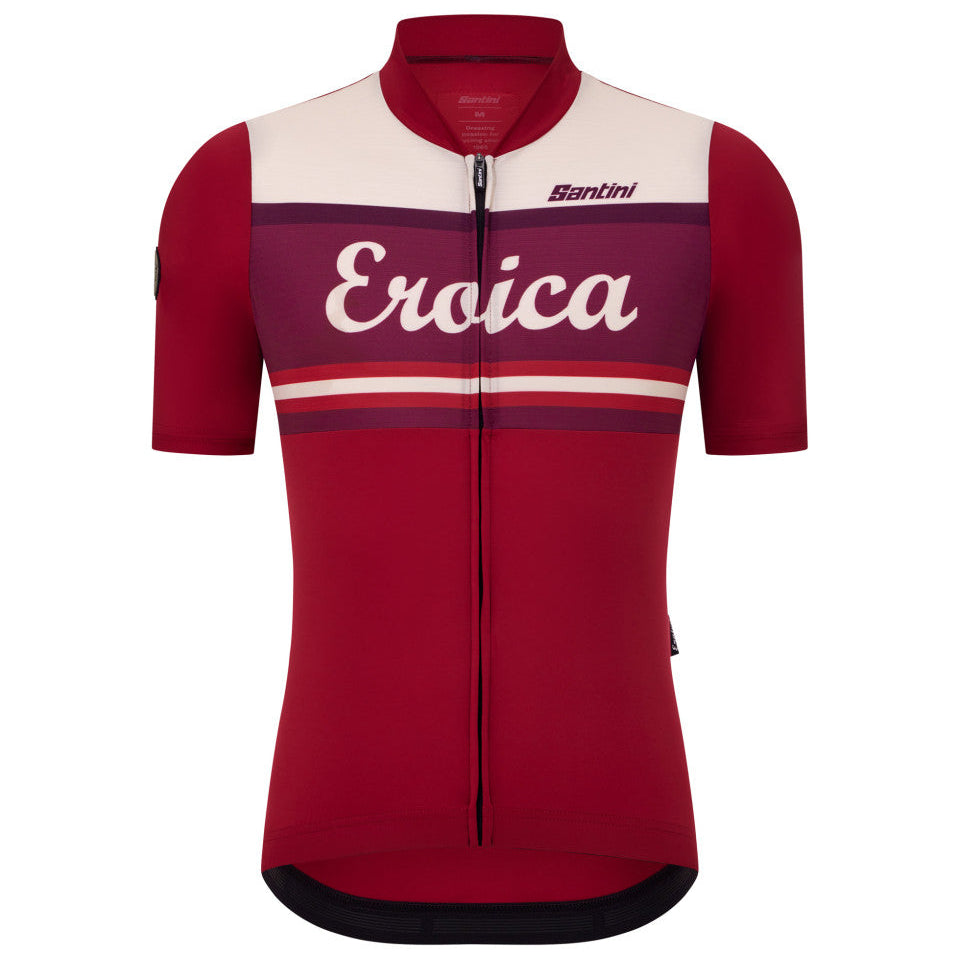 Santini Eroica Orcia trikot - Bordeaux