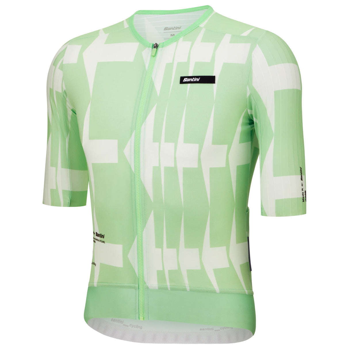 Maglia Santini Mads Pedersen Momentum Series - Verde bianco Santini