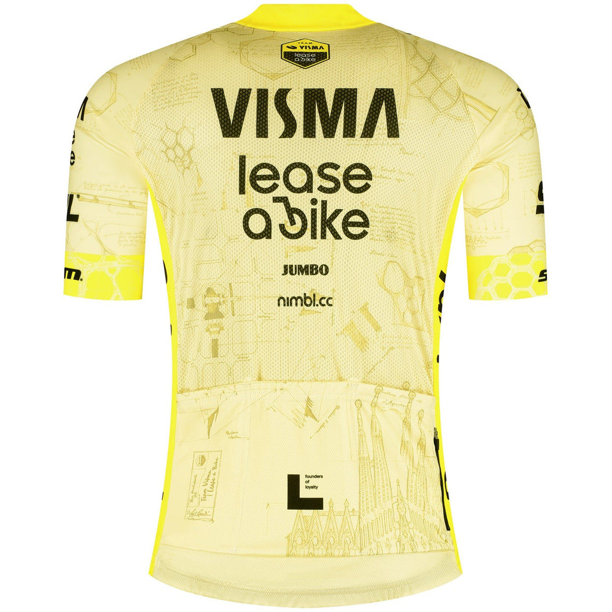 Maglia Team Visma Lease a bike 2026 The Architect - Training Yellow B.
