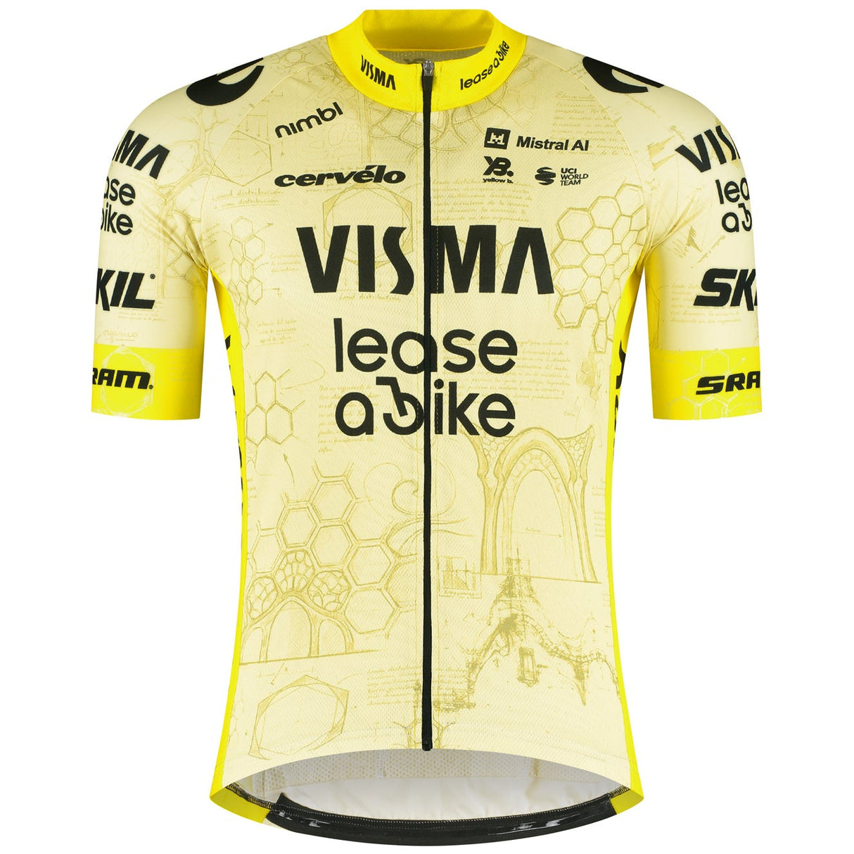 Maglia Team Visma Lease a bike 2026 The Architect - Training Yellow B.