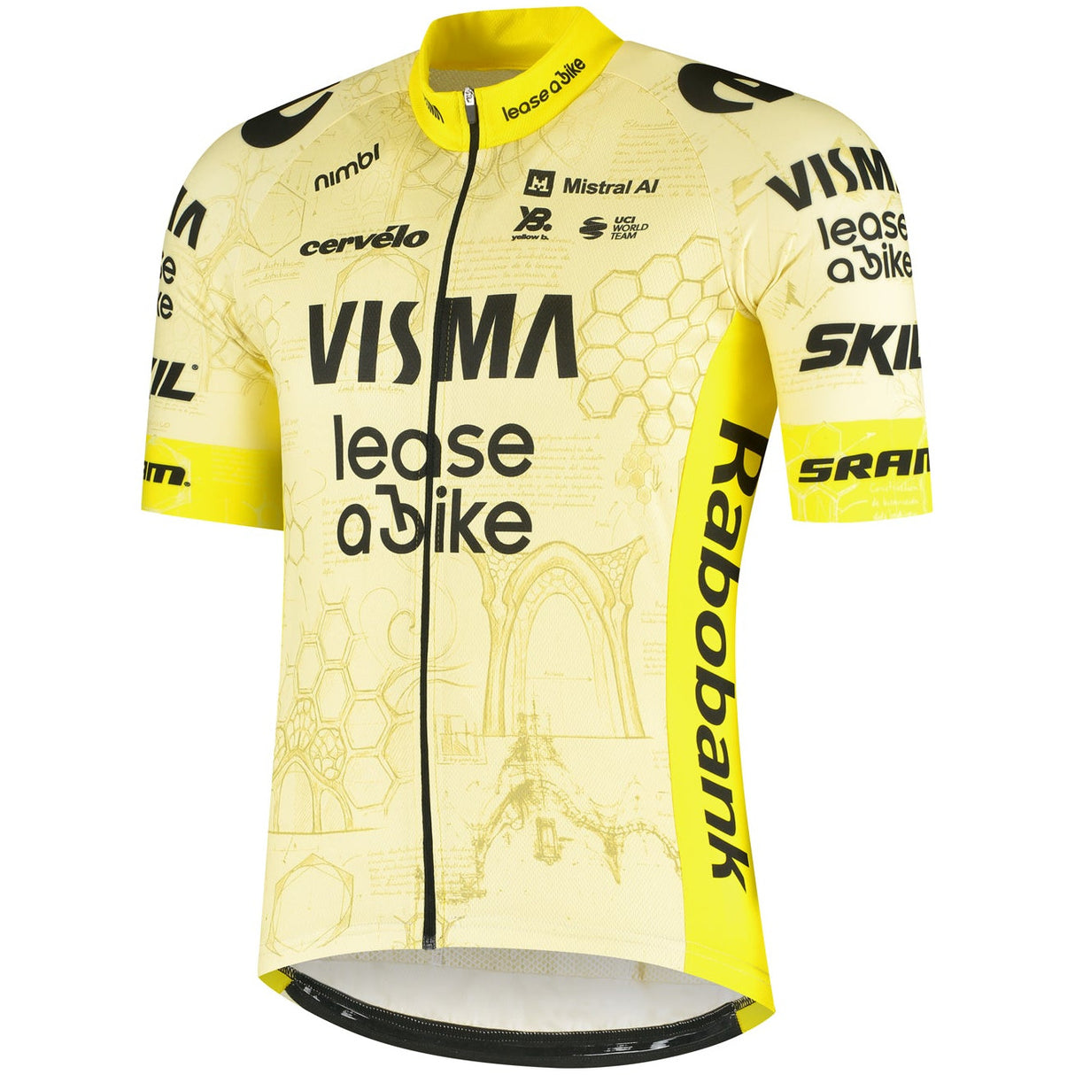 Maglia Team Visma Lease a bike 2026 The Architect - Training Yellow B.