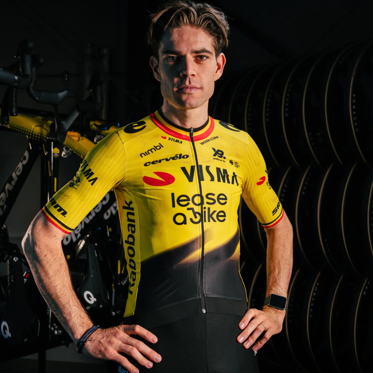 Maglia Team Visma Lease a bike 2026 - Wout van Aert Yellow B.