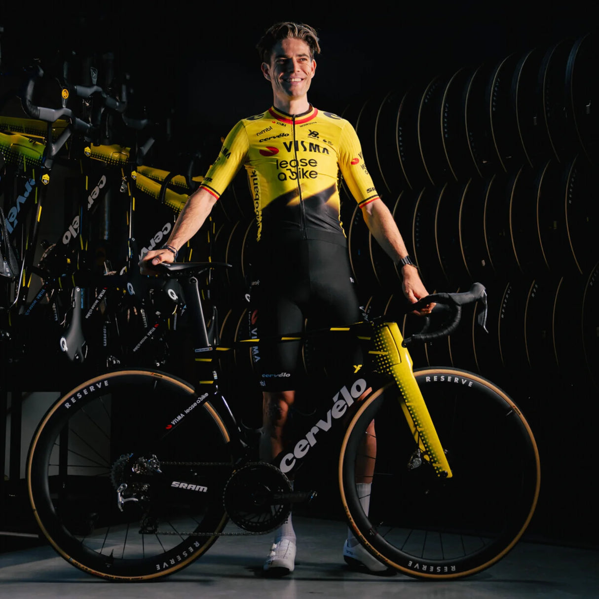 Maglia Team Visma Lease a bike 2026 - Wout van Aert Yellow B.