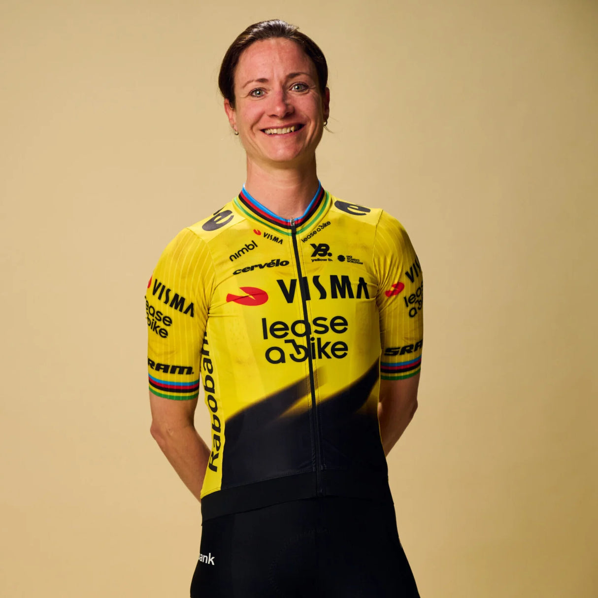Maglia bambino Team Visma Lease a bike 2026 - Former World Champion Yellow B.