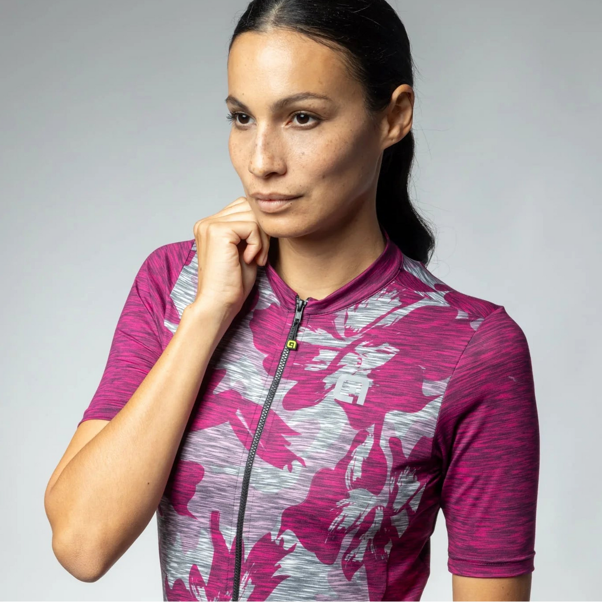 Ale Off Road Gravel Sunrise women jersey - Fuchsia