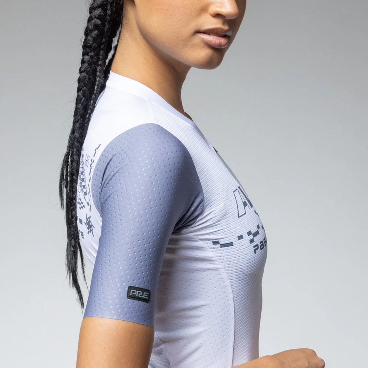 Maillot femme Ale PR-E Megabyte 2.0 - Blanc