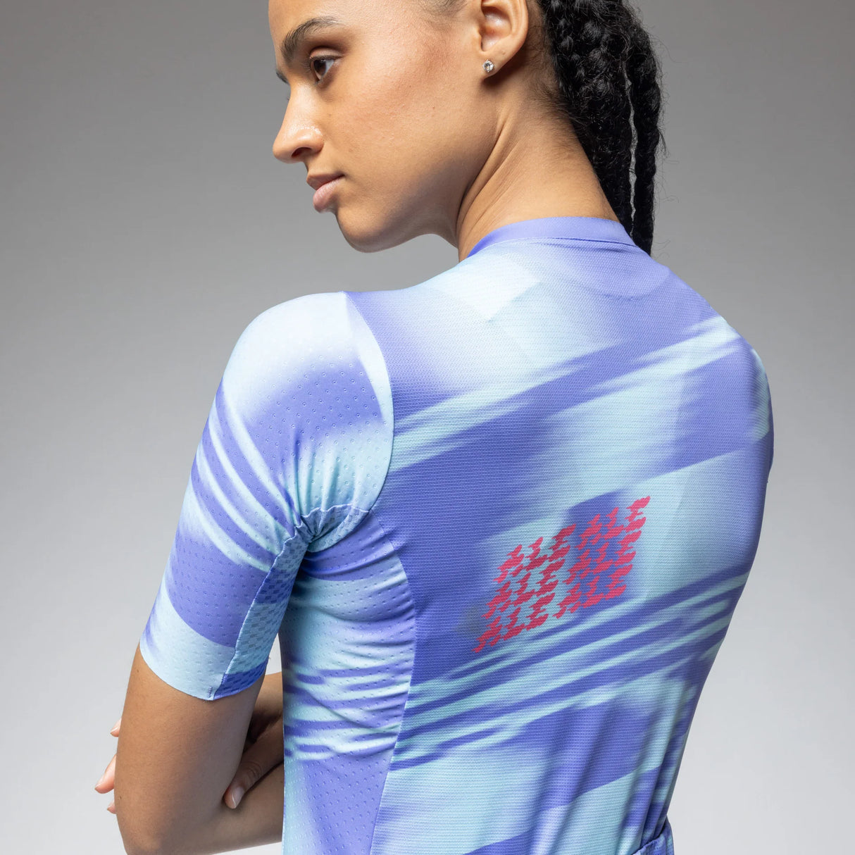 Ale PR-E Techno frau trikot - Hellblau