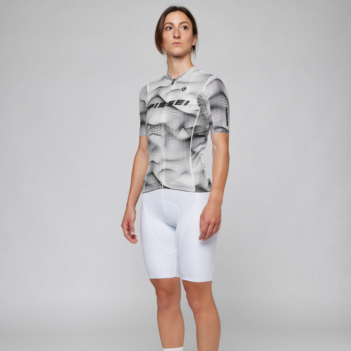 Maglia donna Pissei Sanremo - Bianco nero Pissei