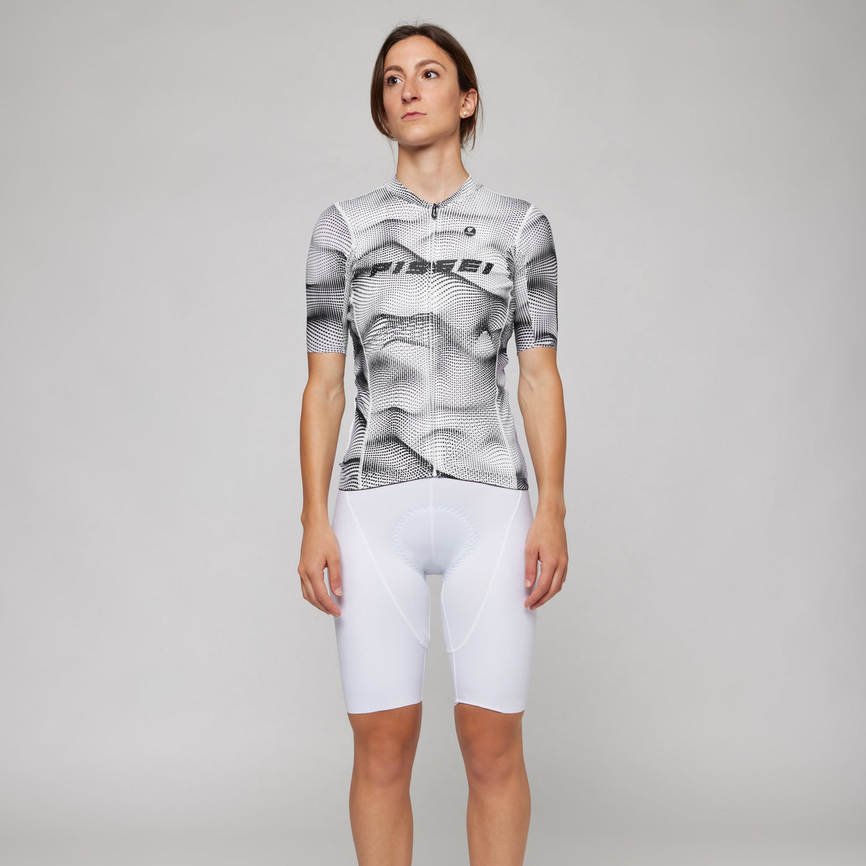Maglia donna Pissei Sanremo - Bianco nero Pissei