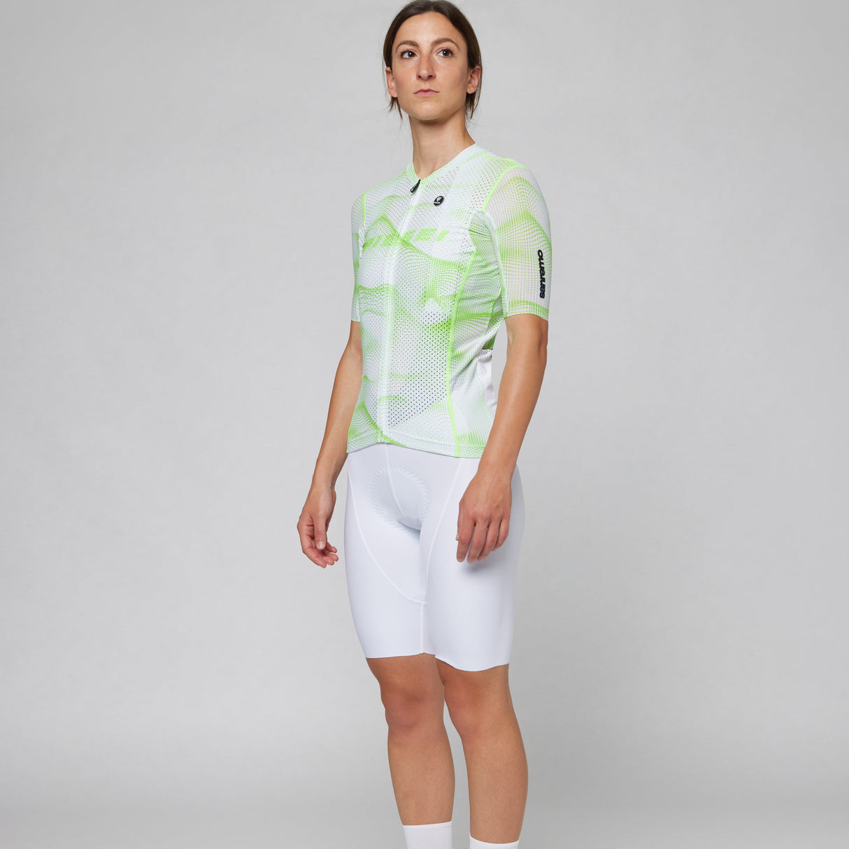 Trikot damen Pissei Sanremo - Weiß grün
