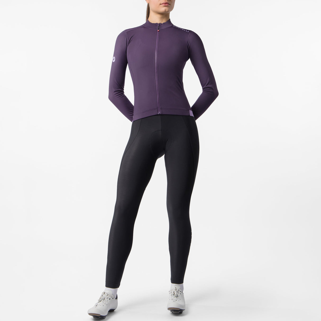 Maglia donna maniche lunghe Castelli Espresso Thermal 2 - Viola Castelli