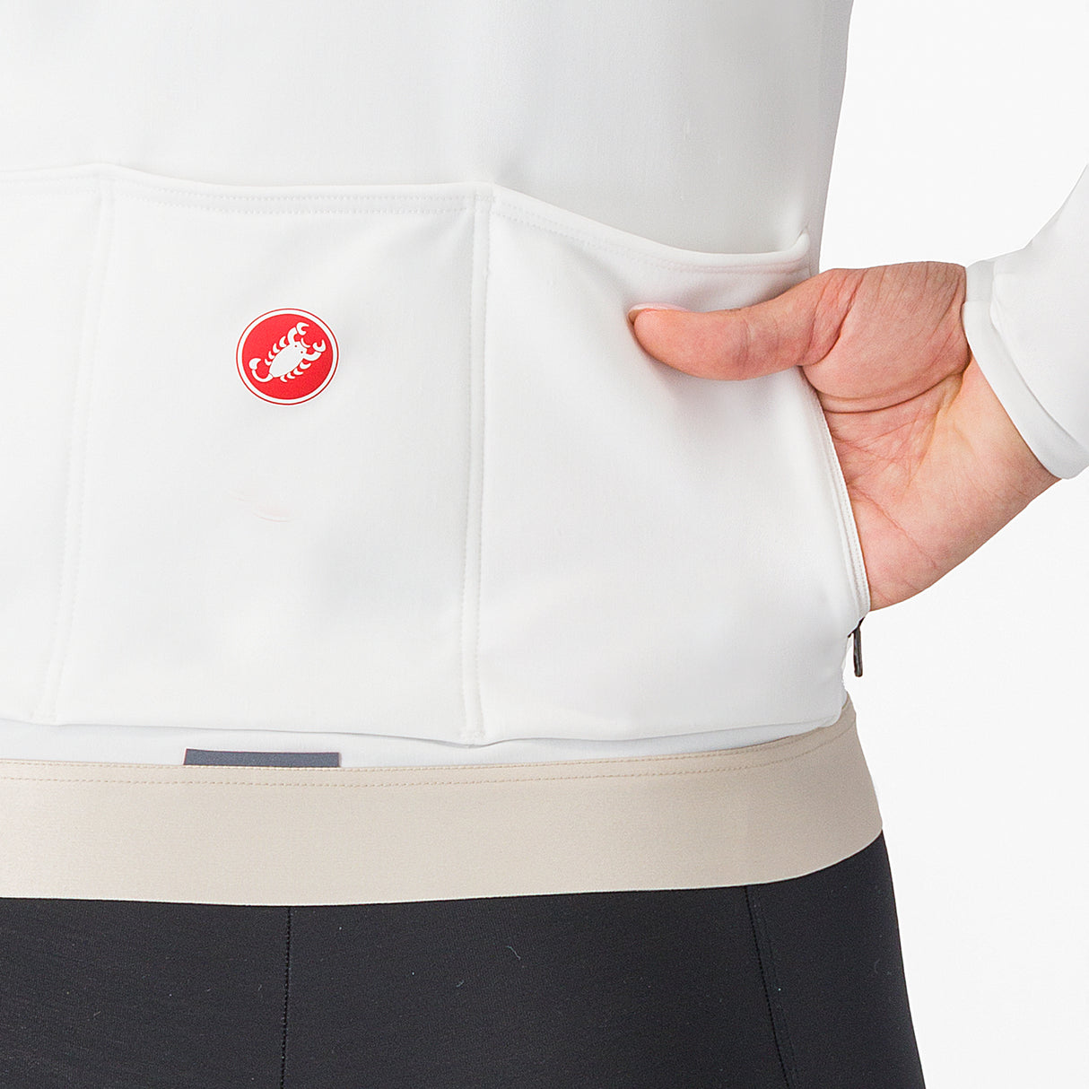 Maglia donna maniche lunghe Castelli Espresso Thermal - Bianco Castelli