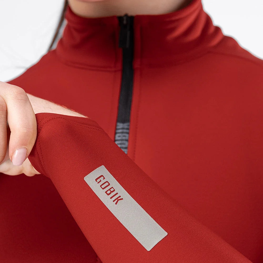 Maglia donna maniche lunghe Gobik Weezer Monarch - Rosso Gobik