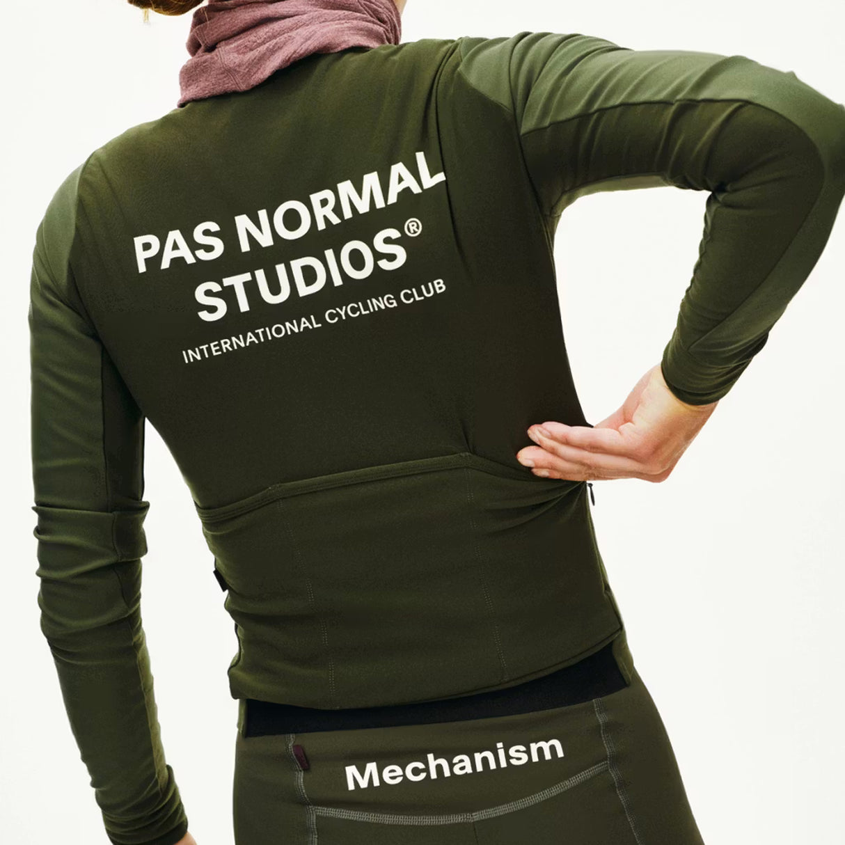Maglia donna maniche lunghe Pas Normal Studios Mechanism Thermal - Verde scuro Pas Normal Studios