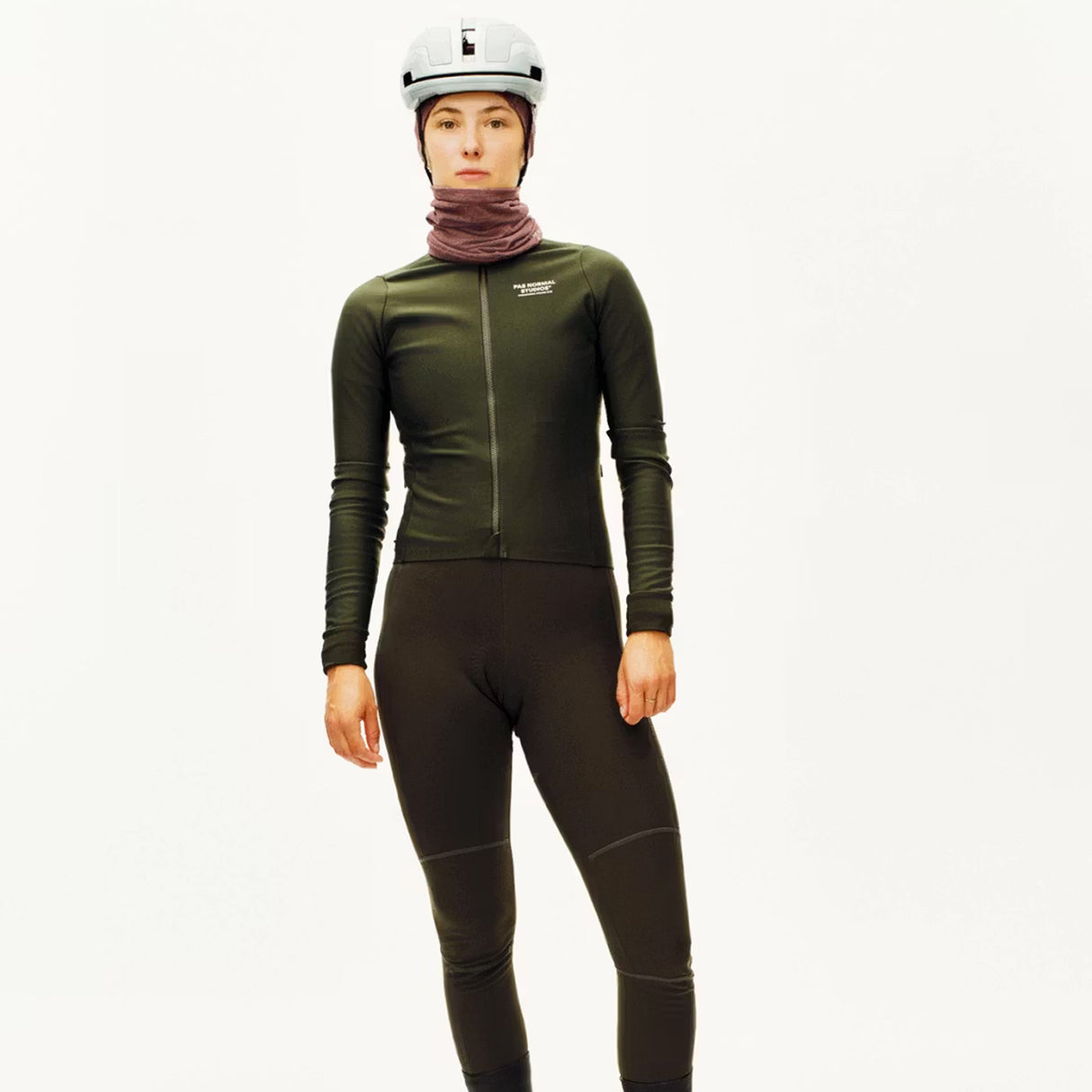 Maglia donna maniche lunghe Pas Normal Studios Mechanism Thermal - Verde scuro Pas Normal Studios