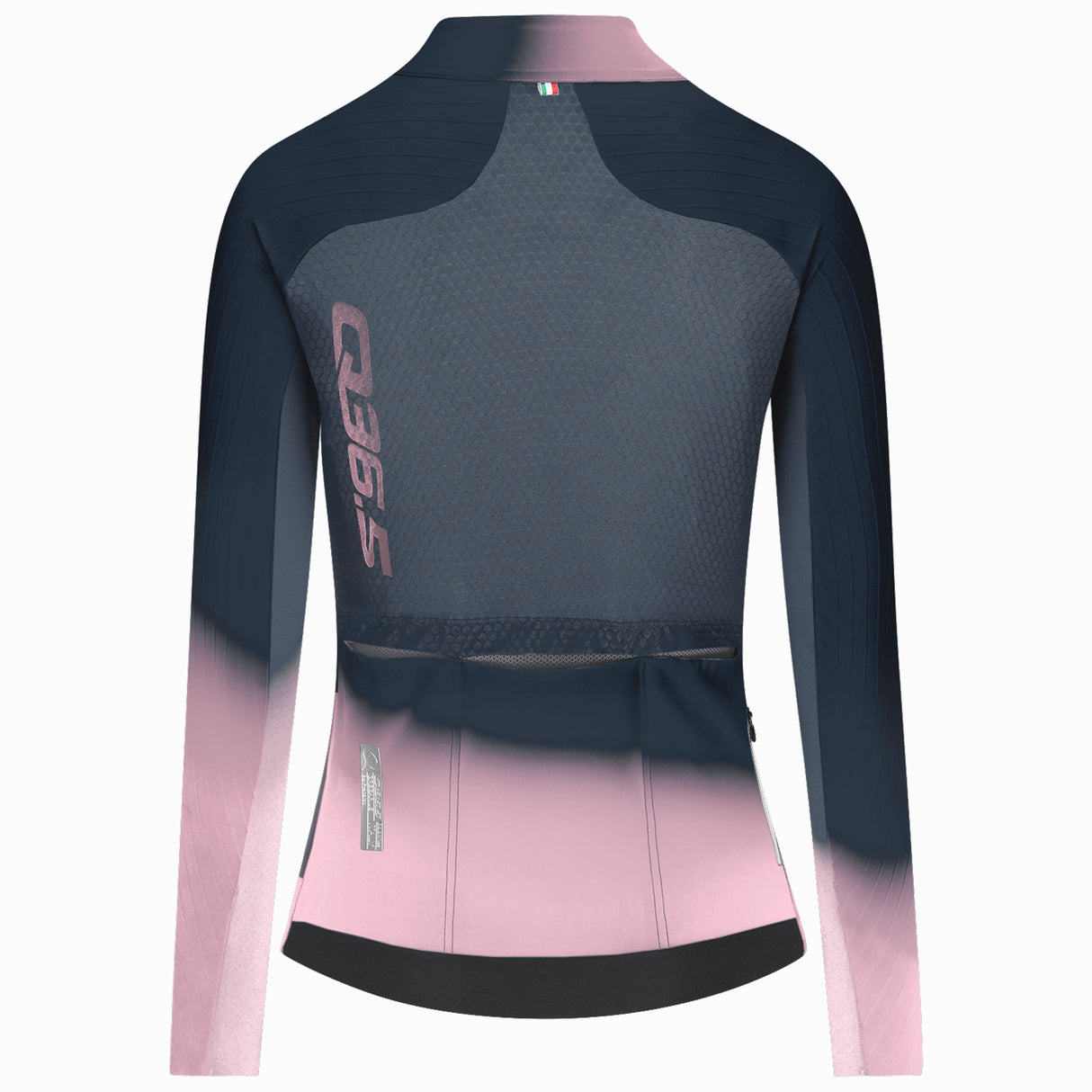 Maglia donna maniche lunghe Q36.5 Gregarius Hybrid Light Collar Fade - Blu Q36.5