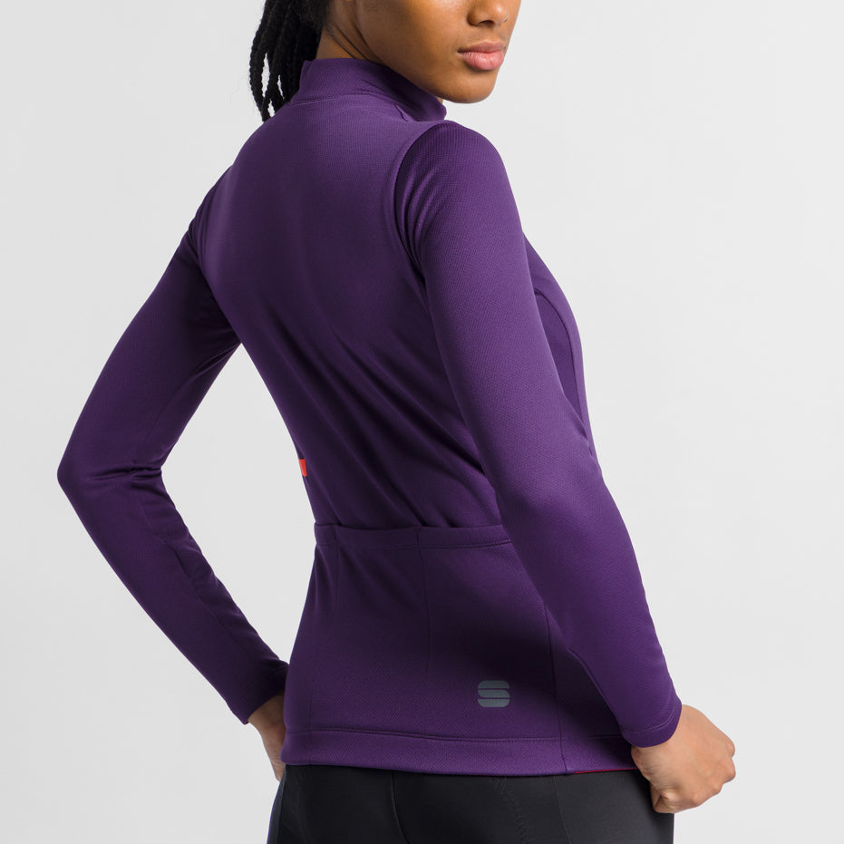 Maglia donna maniche lunghe Sportful Classic Thermal - Viola Sportful