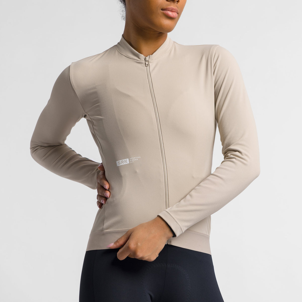 Maglia donna maniche lunghe Sportful Srk 2 - Beige Sportful