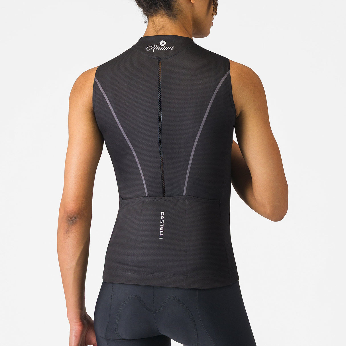 Maglia donna senza maniche Castelli Anima Flow - Nero Castelli