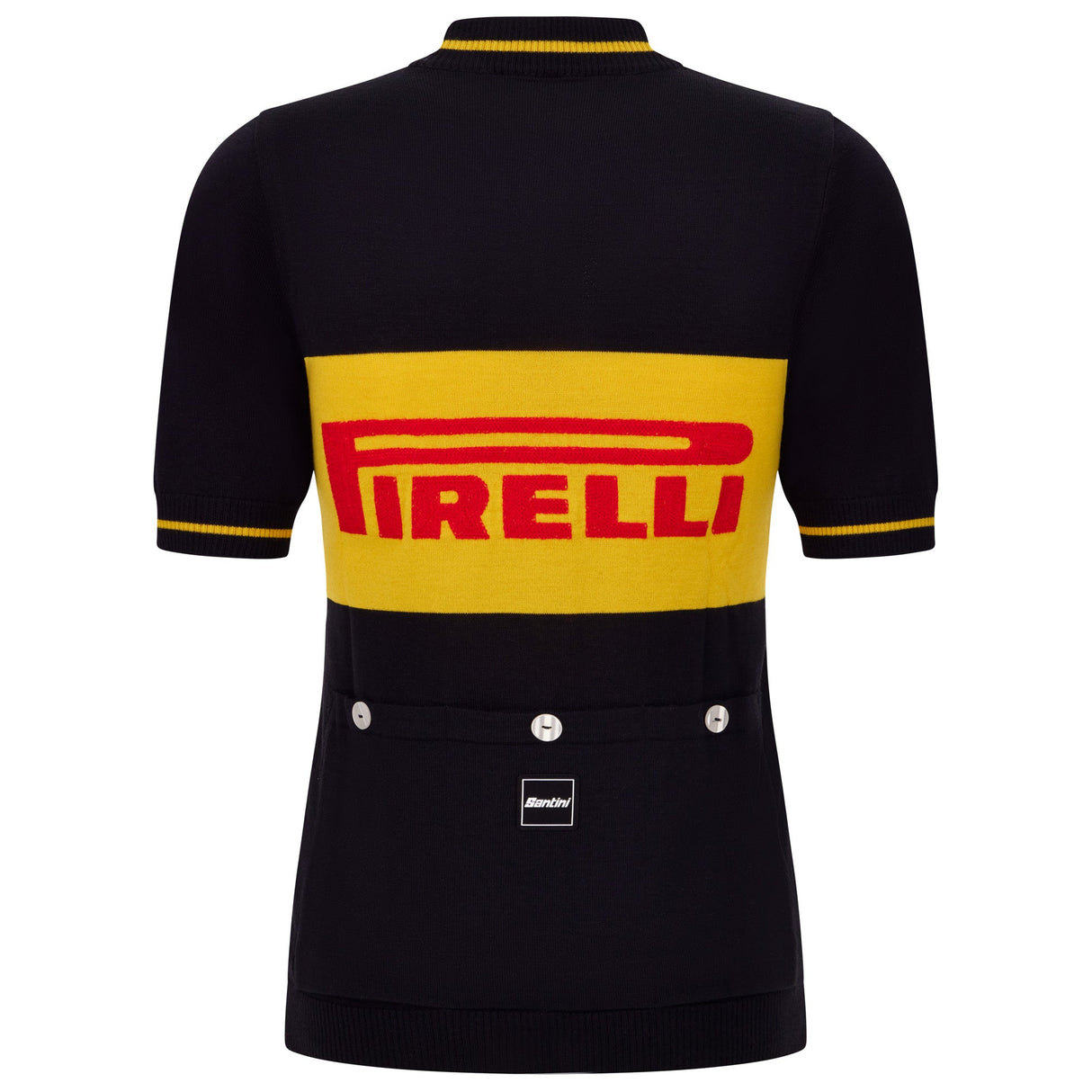 Maillot en laine Santini x PIRELLI - Noir