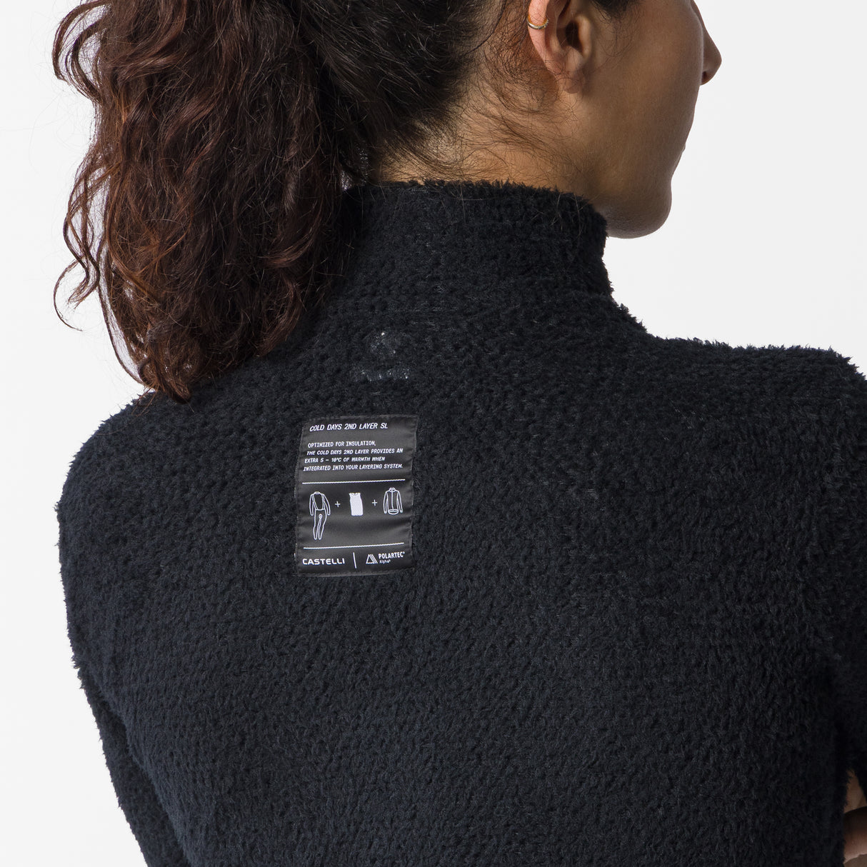 Maglia intima donna maniche lunghe Castelli Cold Days 2nd - Nero Castelli