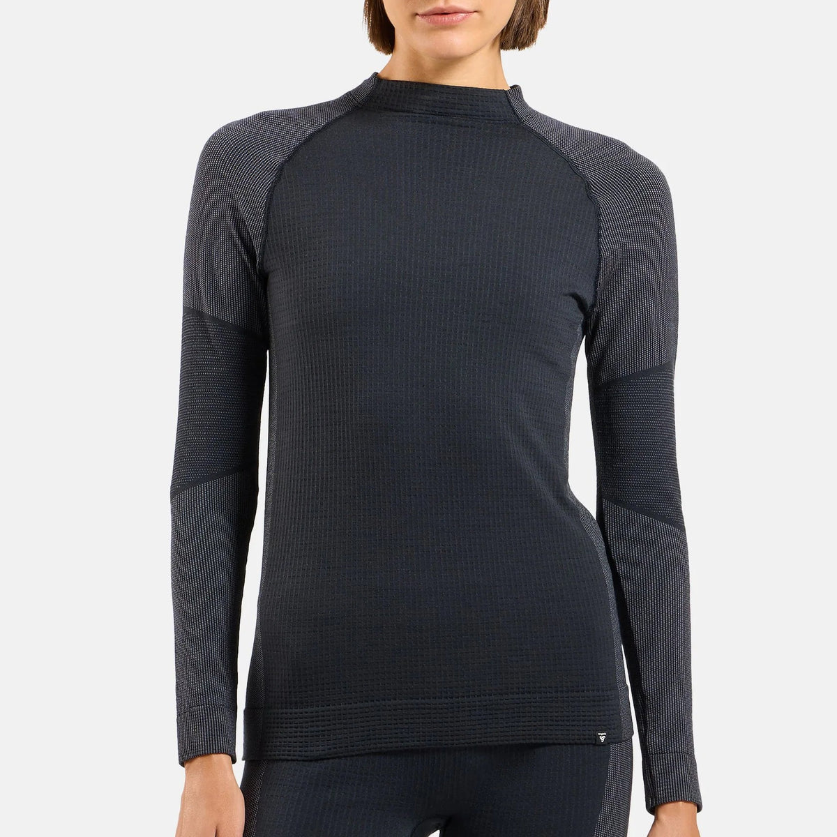 Maglia intima donna maniche lunghe Odlo Seamless Performance Wool - Nero