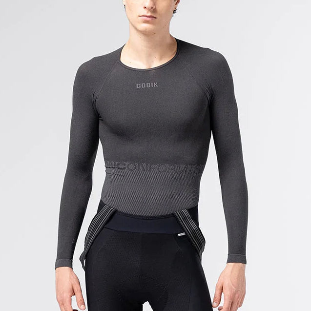 Maillot interior de manga larga Gobik Limber Skin Basalt - Gris